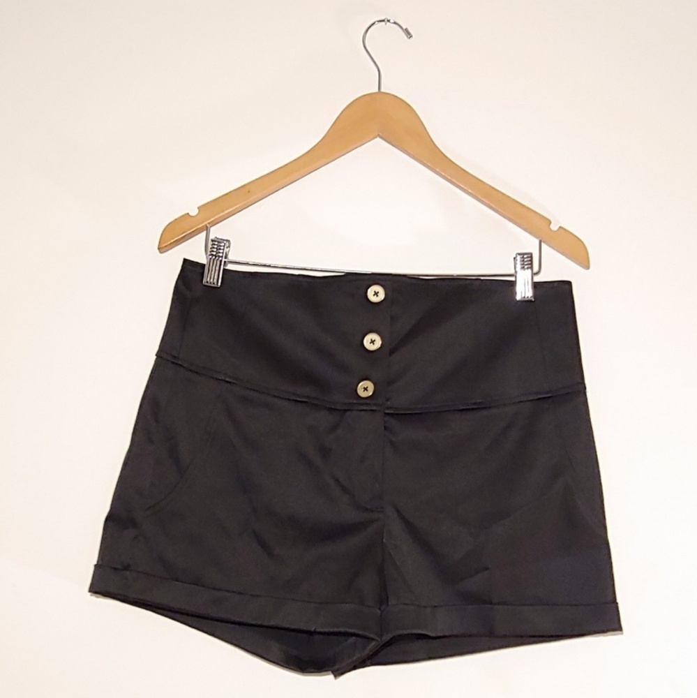 Express black corset lace shorts size 10